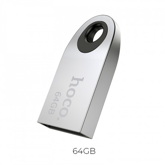 Flash Drive Mini Car Music Hoco UD9 Insightful 64GB USB 2.0 Mini Size Ασημί 39635