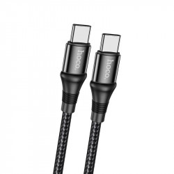 Καλώδιο Hoco X50 Exquisito USB-C σε USB-C 100W 5.0A/20V Braided Μαύρο 2m 29985