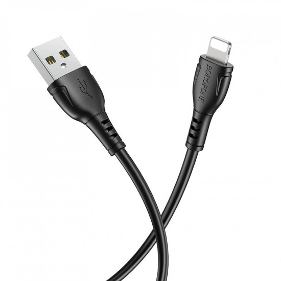 Καλώδιο Borofone BX51 Triumph USB σε Lightning 2.4A Μαύρο 1m 31509