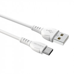 Καλώδιο Borofone BX51 Triumph USB σε USB-C 3A Λεύκο 1m 31514