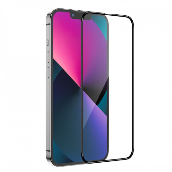 Tempered Glass Hoco A12 Plus Nano 3D Full Screen Edges Protection 9H για Apple iPhone 13 mini  με Μαύρο Περίγραμμα 34329