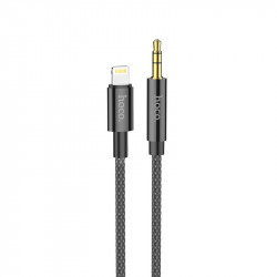 Καλώδιο σύνδεσης Ήχου Hoco UPA19 Braided Lightning Αρσενικό σε 3.5mm Αρσενικό Μαύρο 1m 34622