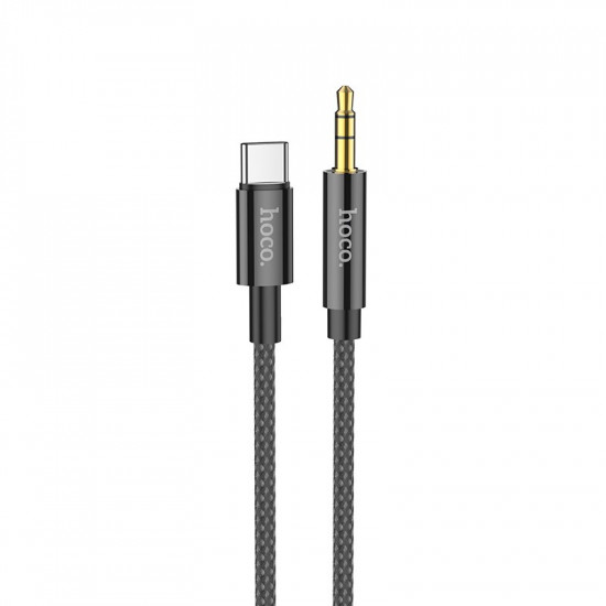 Καλώδιο σύνδεσης Ήχου Hoco UPA19 Braided USB-C Αρσενικό σε 3.5mm Αρσενικό Μαύρο 1m 34638