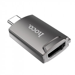 Αντάπτορας Hoco UA19 USB-C σε HDMI 4K 30Hz (3840*2160P) Θηλυκό Γκρι 34686