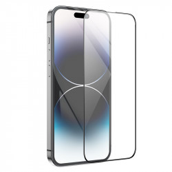 Tempered Glass Hoco A12 Plus Nano 3D Full Screen Edges Protection 9H για Apple iPhone 14 Pro με Μαύρο Περίγραμμα 37512
