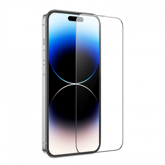 Tempered Glass Hoco G1 0.33mm Flash Attach Full Silk Screen HD για Apple iPhone 14 Pro Max Μαύρο 37619