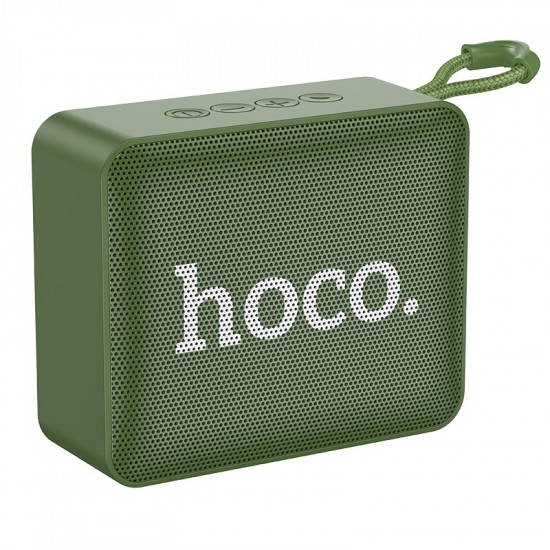 Φορητό Ηχείο Wireless Hoco BS51 Gold Brick Sports BT 5.2 Πράσινο 1200mAh 5W με FM και Micro-SD 39715