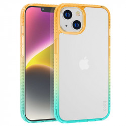 Θήκη Hoco Crystal Color Skin Feel για Apple iPhone 14 Plus Πορτοκαλί Πράσινη 37585