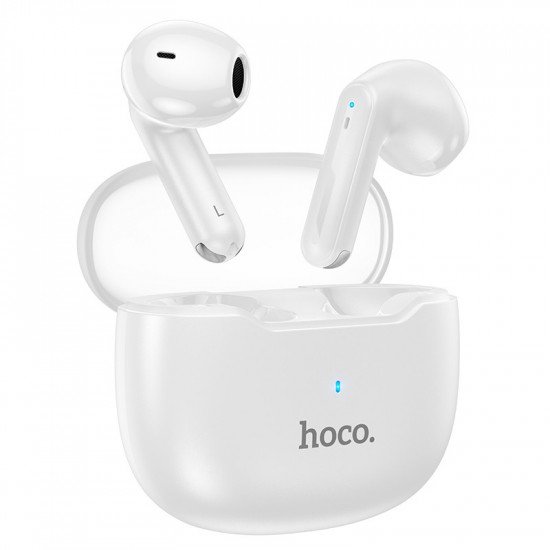 Wireless Hands Free Hoco EW29 Depth V5.3 400mAh με 7 Ώρες Λειτουργίας Dual Mic ENC Noise Reduction και Εναλλαγή Master/Slave Λευκό 45156