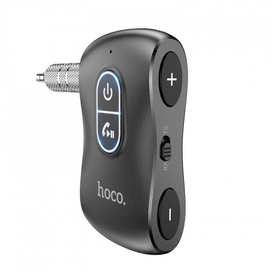 Bluetooth Transmitter Hoco E73 Pro Journey 2-in-1 BT v5.0,έξοδος AUX 3.5mm και USB-C με Ενσωματωμένο Μικρόφωνο Μαύρο 39166