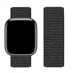 Watchband Hoco WA02 38/40/41mm από Nylon για Apple Watch series 1/2/3/4/5/6/7/8/SE Μαύρο 38130