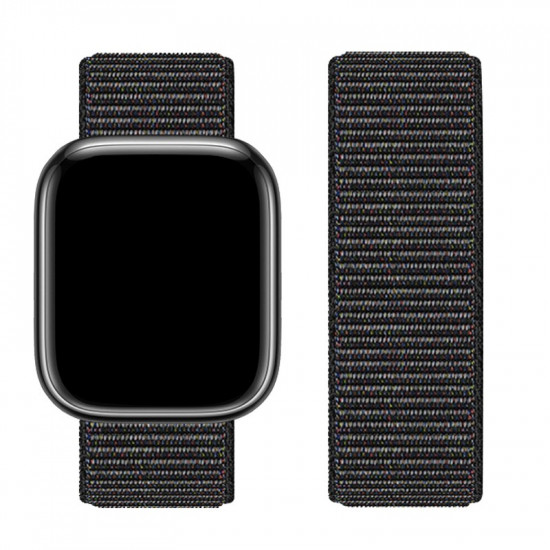 Watchband Hoco WA02 38/40/41mm από Nylon για Apple Watch series 1/2/3/4/5/6/7/8/SE Μαύρο 38130