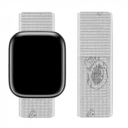 Watchband Hoco WA02 38/40/41mm από Nylon για Apple Watch series 1/2/3/4/5/6/7/8/SE Space White 38144