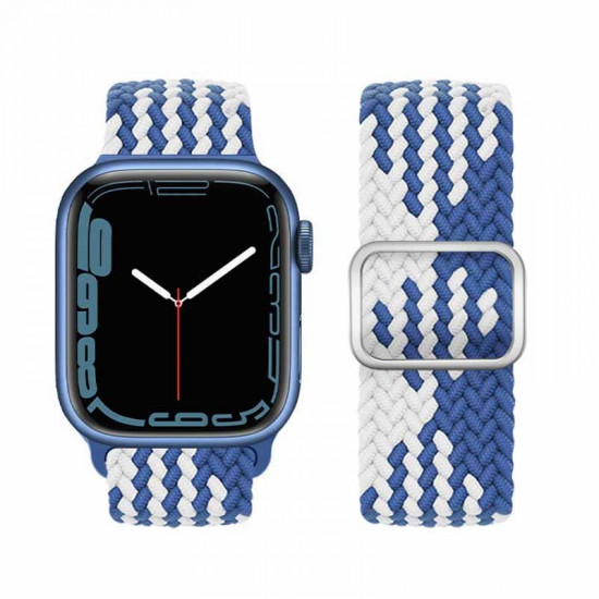 Watchband Hoco WA05 Jane Eyre 38/40/41mm από Nylon για Apple Watch 1/2/3/4/5/6/7/8/SE Z Pattern Blue-White 38343