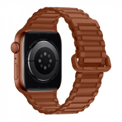 Watchband Hoco WA06 Flexible Military Pattern 42/44/45/49mm για Apple Watch 1/2/3/4/5/6/7/8/SE/Ultra Καφέ Silicon Band 38213