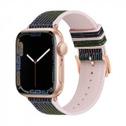Watchband Hoco WA11 Diamond series 42/44/45/49mm για Apple Watch 1/2/3/4/5/6/7/8/SE/Ultra Μαύρο Χρυσό Μπλε Silicone Band 38281