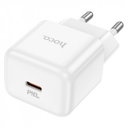 Φορτιστής Ταξιδίου Hoco N32 Glory USB-C Mini Fast Charge PD30W Small Body 5V/3A Λευκός 39073
