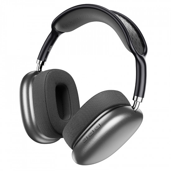 Wireless Ακουστικά Stereo Hoco. ESD15 Cool Shadow V5.3 400mAh 12 'Ωρες Λειτουργίας με υποδοχή Micro SD, Μικρόφωνο  και AUX Σκούρο Γκρι 45851