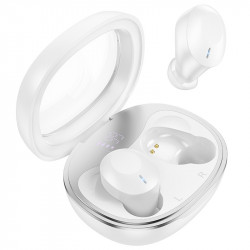 Wireless Hands Free Hoco EQ3 Smart TWS V5.3 με Πλήκτρο Ελέγχου Συμβατό με Siri και 7h Ώρες Λειτουργίας Λευκά 39627