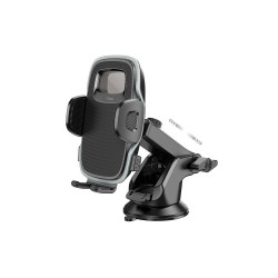 Βάση Στήριξης Αυτοκινήτου Hoco H15 Fair Console με Δυνατότητα Επέκτασης Βραχίονα Περιστρεφόμενη 360°  Μαύρη για Συσκευές 4.5