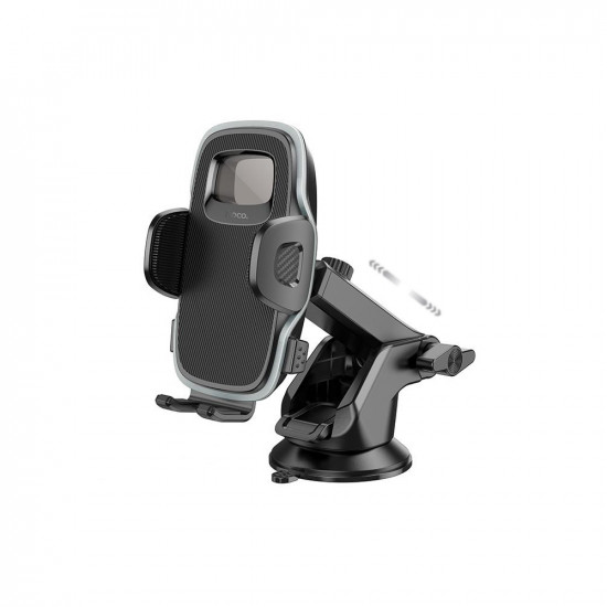 Βάση Στήριξης Αυτοκινήτου Hoco H15 Fair Console με Δυνατότητα Επέκτασης Βραχίονα Περιστρεφόμενη 360°  Μαύρη για Συσκευές 4.5