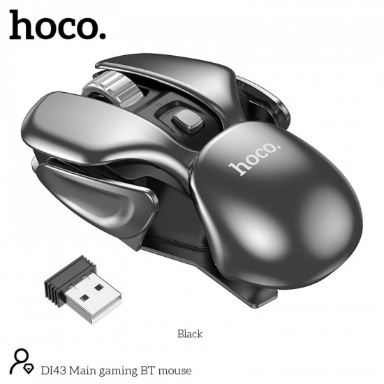 Ασύρματο Ποντίκι Gaming Hoco. DI43 Main 800-1200-1600dpi 2.4GHz 4 Πλήκτρων Μαύρο 46257