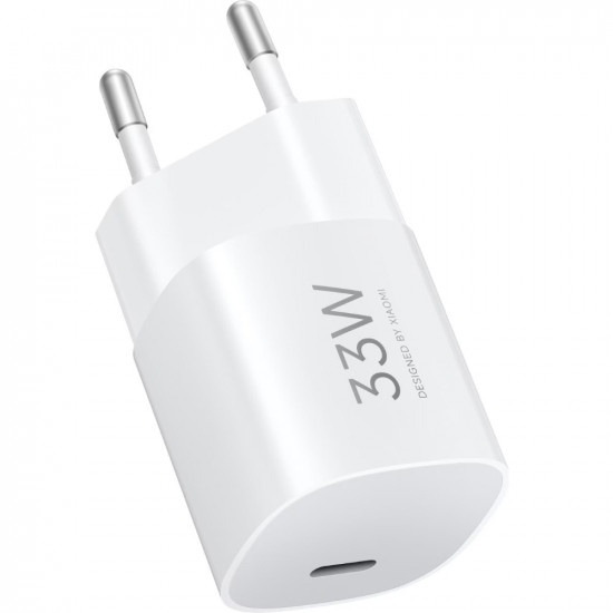 Φορτιστής Ταξιδίου Xiaomi BHR087LEU Nano Power 33W με USB-C Λευκός 50131