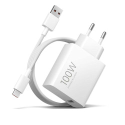 Φορτιστής Ταξιδίου Xiaomi Charge Combo 100W BHR095VEU Quick Charge 3.0 με Καλώδιο USB-C 1μ 51239