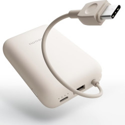 Xiaomi Power Bank 10000mAh BHR9072GL 22.5W με 1xUSB-A 1xUSB-C και Ενσωματωμενο Καλώδιο Μπέζ 50133
