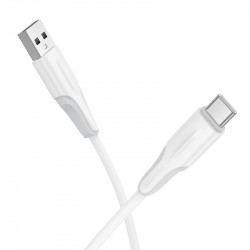 Καλώδιο Borofone BX119 USB σε USB-C 2.4A Λευκό 1m 46614