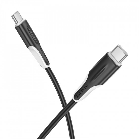 Καλώδιο Borofone BX119 USB-C σε USB-C 60W Μαύρο 1m 46609