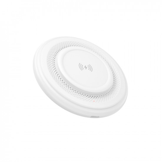 Ασύρματος Φορτιστής Borofone BQ40 Crown Magnetic Magsafe 15W με Καλώδιο USB-A Λευκός 47672