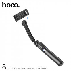 Βάση Στήριξης και Selfie Stick Hoco. DY01 Master 360°  με Τηλεχειρισμό Συμβατό με GoPro, Μήκος 106mm Μαύρο 46268