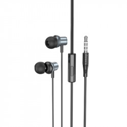 Hands Free Hoco M110 Encourage Universal Earphones Hi-Fi Stereo Deep Sound 3.5mm Γκρι 1.2m 41138