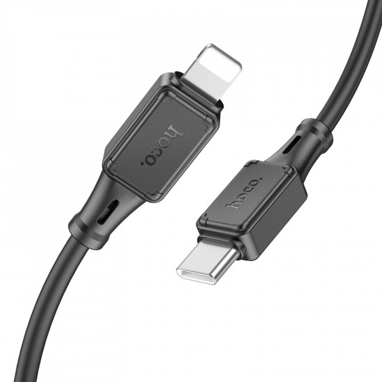 Καλώδιο Hoco X101 Silicon Assistant USB-C σε Lightning Fast Charging 27W Μαύρο 1m 46531