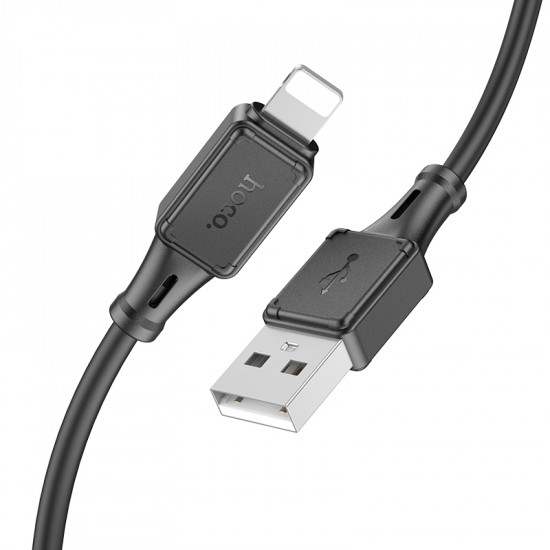 Καλώδιο Hoco X101 Silicon Assistant USB-A σε Lightning Fast Charging 2.4A Μαύρο 1m 46533