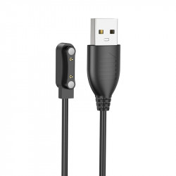 Φορτιστής Συμβατός με Hoco Y18 και Maxcom FW59 Smartwatch Μαύρος Απόσταση Μαγνητών: 18mm Απόσταση Επαφών: 0,8mm 40402