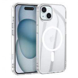 Θήκη Hoco Magnetic Premium Series Airbag Anti-Drop 360° Protective για Apple iPhone 15 Plus Διάφανη 40549