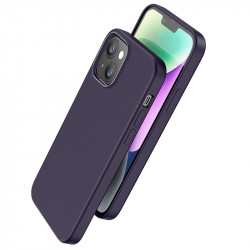 Θήκη Hoco Pure Series Silicone Magnetic για Apple iPhone 15 Plus Μωβ 40768