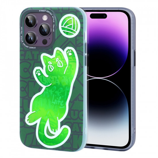 Θήκη Hoco Cool Me Series για Apple iPhone 14 Pro 3D Cat 39757