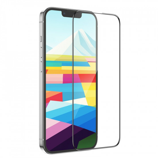 Tempered Glass Hoco G5 0.33mm Full Silk Screen HD 2.5D για Apple iPhone 15 Plus Μαύρο Σετ 10τεμ. 39736