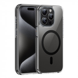 Θήκη Hoco Magnetic Premium Series Anti-Drop Magnetic Mag-charge για Apple iPhone 15 Pro Smoke 40558