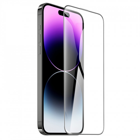 Tempered Glass Hoco Premium Series A35 120CC Large Arc Dustproof 0.4mm 2.5D Anti-Fall για Apple iPhone 15 Pro 41087