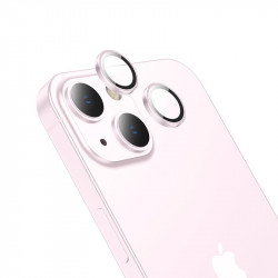 Προστασία Κάμερας Hoco 3D Metal V12 Plus για Apple iPhone 15 / iPhone 15 Plus Ροζ 40371