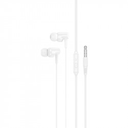 Hands Free Hoco M112 Story Universal Earphones Hi-Fi Stereo 3.5mm Λευκό 1.2m 41189