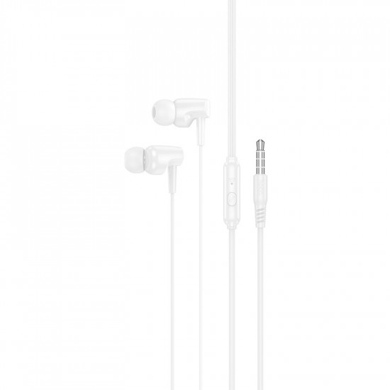 Hands Free Hoco M112 Story Universal Earphones Hi-Fi Stereo 3.5mm Λευκό 1.2m 41189