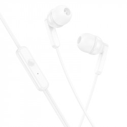 Hands Free Hoco M121 Bright Universal Earphones Hi-Fi Stereo 3.5mm Λευκό 1.2m 41186