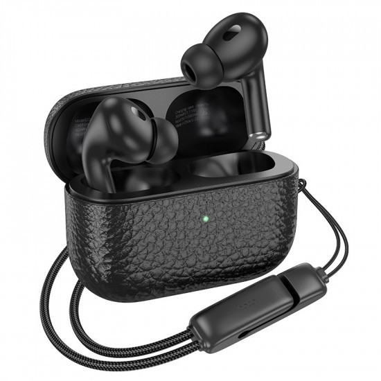 Wireless Hands Free Hoco EQ9 Duke TWS V5.3 320mAh 7 Ώρες Λειτουργίας με LED Οθόνη και Συμβατά με Siri Μαύρο 41147