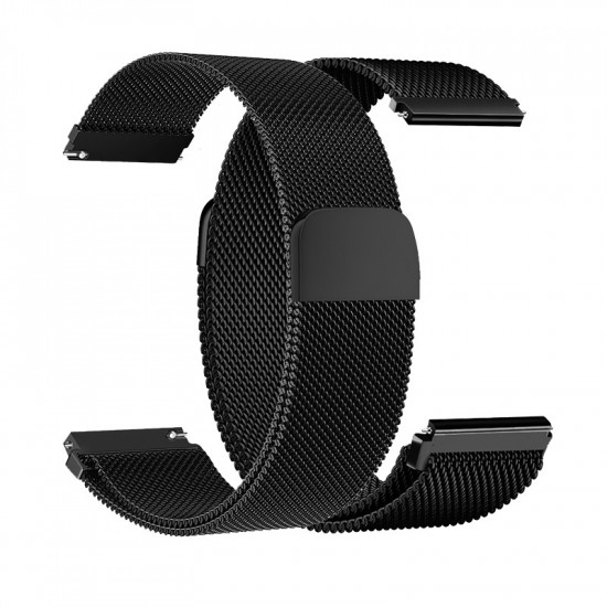 Watchband Hoco WH02 Simple Beauty Series για Samsung Huawei Xiaomi Vivo OPPO κα 20mm Universal Magnetic Steel Μαύρο 40527
