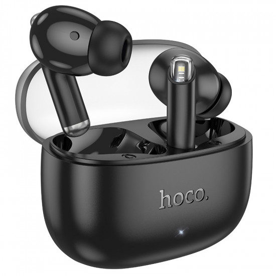 Wireless Hands Free Hoco EQ12 Rima TWS V5.3 350mAh 7 Ώρες Λειτουργίας με Πλήκτρο Ελέγχου και Συμβατό με Siri Μαύρο 41178
